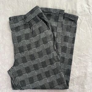 ambiance medium plaid black grey and white pants